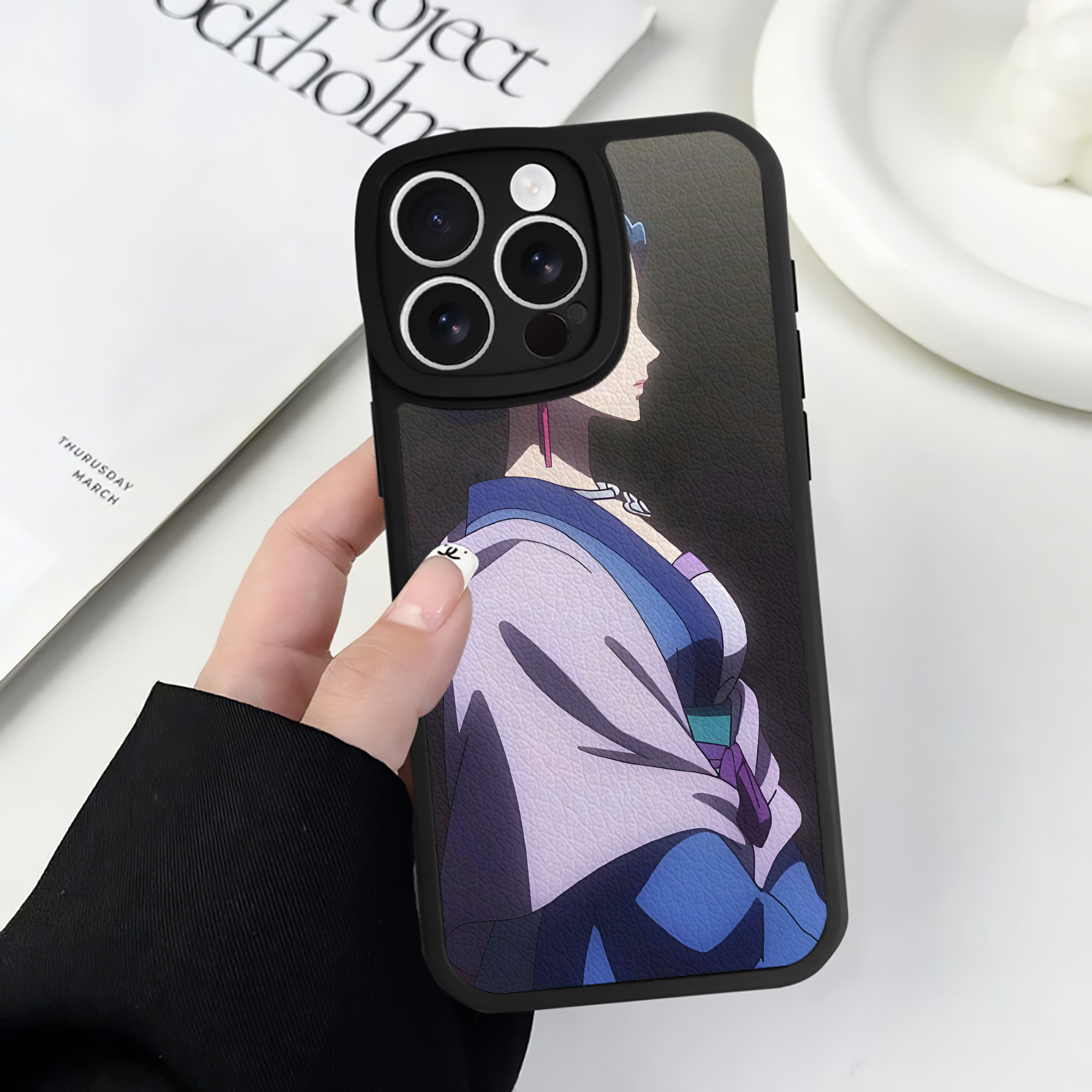 （画像用） 薬屋のひとりごと The Apothecary Diaries 【iPhone 16シリーズ対応】シリコンスマホケース（レザー調） 材質：シリコン